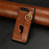 For Asus ROG Phone 5 ZS673KS Wristband Leather Back Phone Case(Brown)