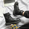 Men Martin Boots High-top Retro Sock Mouth Men Boots, Size: 42(JL-MD205 Black)