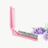 Portable Travel Folding Comb Anti-static Massage Comb(Pink)