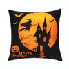 45x45cm Halloween Decoration Living Room Sofa Party Pillow Case Without Pillow Core(Castle)