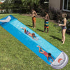 Double Children Water Slide Lawn Spray Pad(Whale)