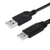 2 in 1 USB 2.0 Male to 2 Dual USB Male Cable for Computer / Laptop, Length: 50cm