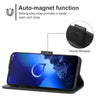 Leather Phone Case For Alcatel 3x 2019(Black)