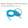 3m 3A Woven Style Metal Head 8 Pin to USB Data / Charger Cable(Blue)