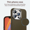For iPhone 14 Pro Max Carbon Fiber Series IMD Phone Case(Brown)