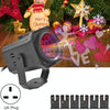 8W Christmas Colorful Rotating Laser Atmosphere Light Random Pattern Delivery UK Plug with 6 Cards