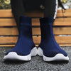 Knit Upper Breathable Sport Sock Boots Chunky Sneakers High Top Running Shoes for Men /  Women, Shoe Size:40(Camouflage)