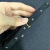 3.2 x 1.2cm Size Labels Polyester Cloth Clothing Label 1 Roll (about 380 PCs), Size:M(Black)
