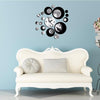 3D Stereo Decorative Clock Acrylic Digital Mirror Wall Sticker Wall Clock(Silver Gold)