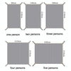 Outdoor Tent Mats Thickened Oxford Cloth Waterproof Picnic Mat, Size: 240x210cm(Grey)