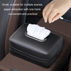 Car Seat Armrest Tissue Box Sun Visor Seat Back Hanging Paper Bag(Brown)