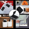 2.5cm Nylon Garment Textile Accessories With Double Sided Adhesive Hook and Loop Fastener, Length: 5m(Black)