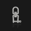 M8 OX Type  304 Stainless Steel 360 Degree Rotating 8-Shaped Chain Snap Ring Connecting Hook Swivel