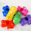 Dog Poop Bag Dispenser Bone Shaped with Bags (Orange)