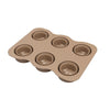 6 Holes Nursery Box Small Vegetable Flower Plant Breathable Growing Tray Silicone Folding Nursery Pot(Brown)
