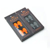 4 PCS / Set Drum Sticks Silicone Head Drum Cover Practice Drums Mute Protective Case(Orange)