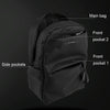 WEPOWER Lightweight Outdoor Travel Commute Business Waterproof Large Capacity Computer Backpack(Black)