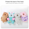 Infant Baby Learning to Walk Sitting Fall Protection Head Cotton Core Pillow Protector Safety Care, Size:Conventional(Lion Half Net and Half fleeceH)