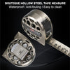 5M 25mm Hollow Steel Tape Measure Waterproof Rust Prevention Metal Ruler