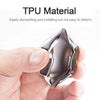 Electroplating TPU Single-shell Car Key Case with Key Ring for Mazda 3 AXELA / CX-8 / CX-5 / CX-4 / 6 ATENZA (Silver)