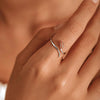 S925 Sterling Silver Rose Women Open Ring