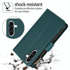 For Samsung Galaxy A56 5G YM016 Rhombic Zipper Card Wallet Leather Phone Case with Lanyard(Green)