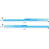 D-730 Stripe Pattern Car Modified Decorative Sticker(Blue)