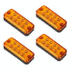 4 PCS 10-30V 8LED Car Tail Light Side Lamp (Yellow Light)