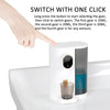 600ml Automatic Mouthwash Dispenser 4 Levels Quantitative with 2 Cups(White)