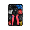 1200pcs /Set Tube-Type Cold-Pressed Terminal Block Crimping Pliers Plastic Box Set