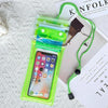 Waterproof Phone Case with Neck Strap(Green)