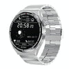 MD3MAX 1.39 inch Round Screen Steel Strap Smart Watch Supports Heart Rate Monitoring/Blood Oxygen Monitoring(Silver)