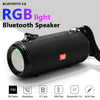 T&G TG537 RGB Light Portable Waterproof Bluetooth Speaker Supports FM / TF Card(Black)