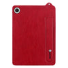 For Samsung Galaxy Tab A9 TPU Leather Back Tablet Case with Wristband(Red)