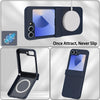 For Samsung Galaxy Z Flip5 Hinge MagSafe PC Full Coverage Phone Case(Deep Blue)