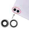iPhone 11 Back Camera Lens Cover & Bezel (2-Pack)