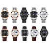 BINBOND B3591 30m Waterproof Luminous Calendar Men Watch, Color: Rose Gold-Black