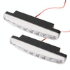 1 Pair DC9-16V 2W 120LM 7000K 8 SMD-5050-LEDs Circular Car DRL&Turn Light