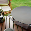 Outdoor Camping BBQ Cast Iron Grill Pan,Style: Baking Pan+Net+Hemp Rope+Storage Bag