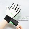 Children Football Goalkeeper Glove Latex Anti-Collision Goalkeeper Gloves, Size: 7(Green)