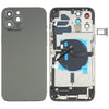 iPhone 12 Pro Max Back Cover Assembly (Black) - With Side Keys & Wireless Charging