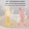 Bunny Baby Teether BPA Free Food-Grade Silicone Teether Infant Teething Stick Anti-Eating Hand, Color: With Box Pink