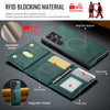 For Samsung Galaxy S23 Ultra 5G DG.MING MAGKING-K2 Series MagSafe RFID Card Bag Detachable Phone Case(Green)