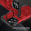 For iPhone 12 Pro Lens Holder MagSafe Phone Case(Red)