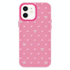 For iPhone 11 Skin Feeling Jelly TPU Hybrid PC Phone Case(Polka Dot Rose Red)