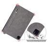For iPad Pro 9.7 / 9.7 2018 / 2017 TPU Leather Back Tablet Case with Wristband(Grey)