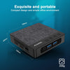 GXMO N42 Windows 11 Intel Gemini Lake N4020C Mini PC NVME SSD WiFi Mini Desktop Computer, Specification:6GB+64GB(Black)