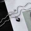OPK GX2411 Oil Drip Love Alloy Pendant Stainless Steel Necklace