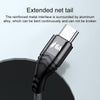 4 in 1 66W 6A USB to 8 Pin + Micro USB + Dual USB-C / Type-C Fast Charging Data Cable, Cable Length: 2m(Black)