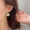 Temperament Ladies Light Luxury Pearl Double Layer Earrings Diamond Earrings, Specification:EH1314